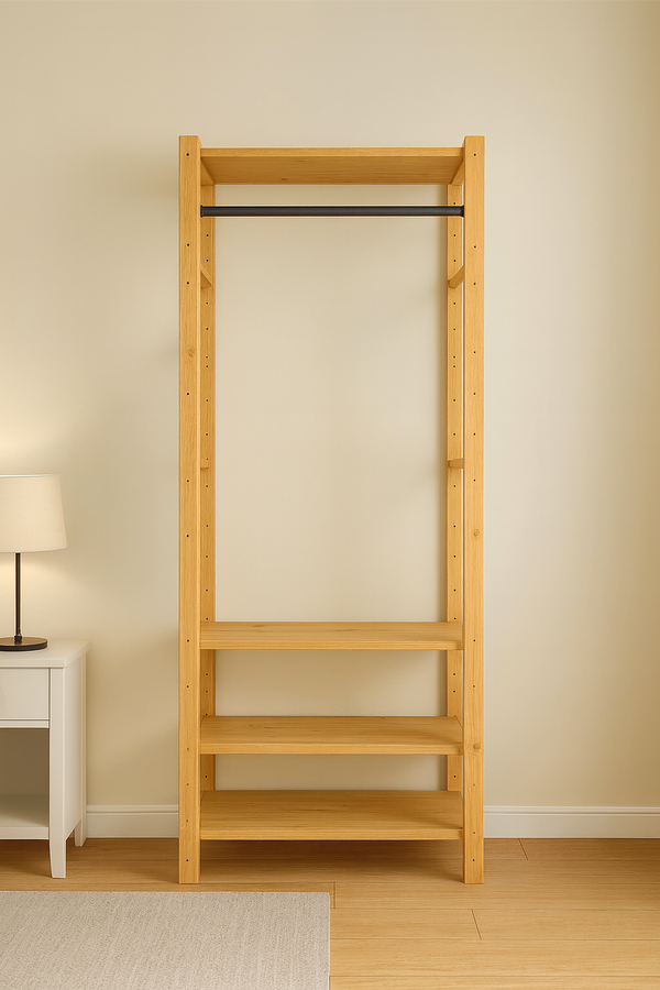 2 Bay 6 Level Pine Hout Modulêre DIY Boek liasseer rak