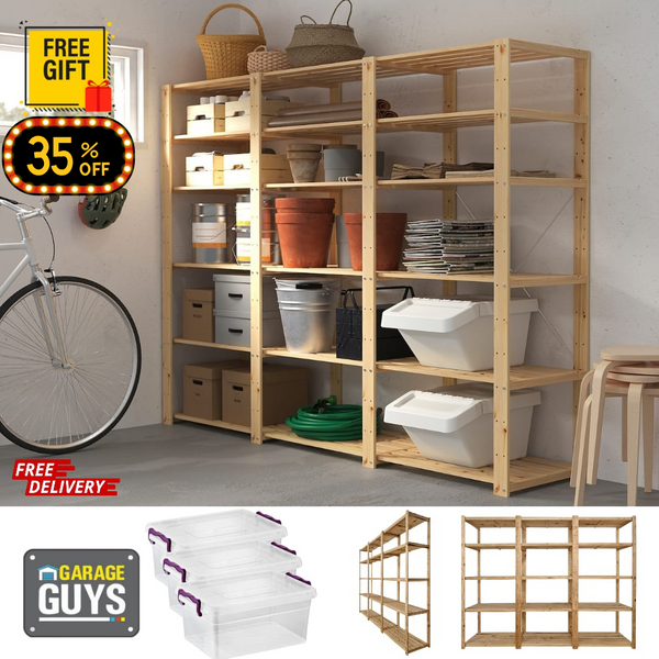 DIY 3 Bay 5 Vlak 2,1 m hoog met 3 gratis stoorhouers