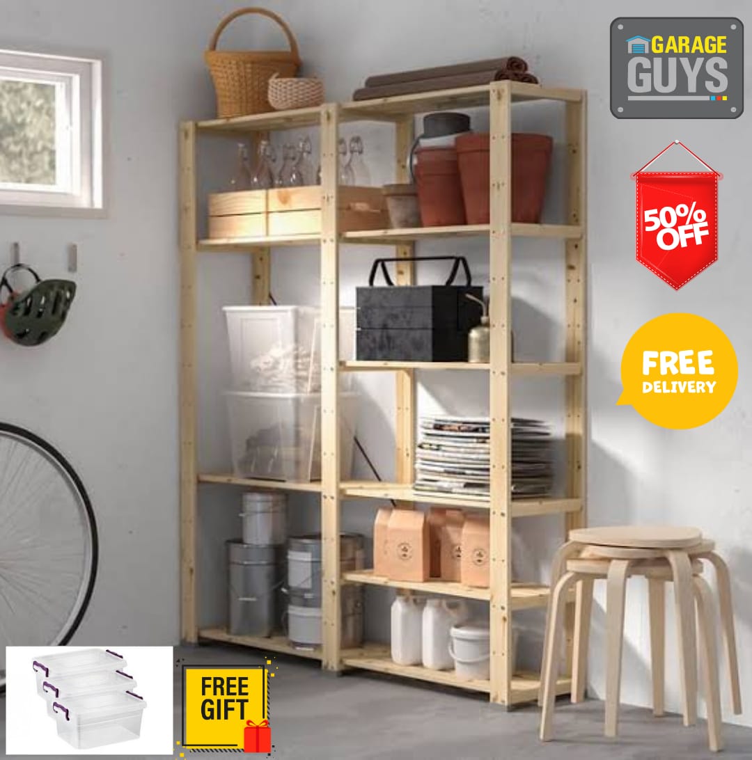 DIY 3 Bay 5 Vlak 2,1 m hoog met 3 gratis stoorhouers