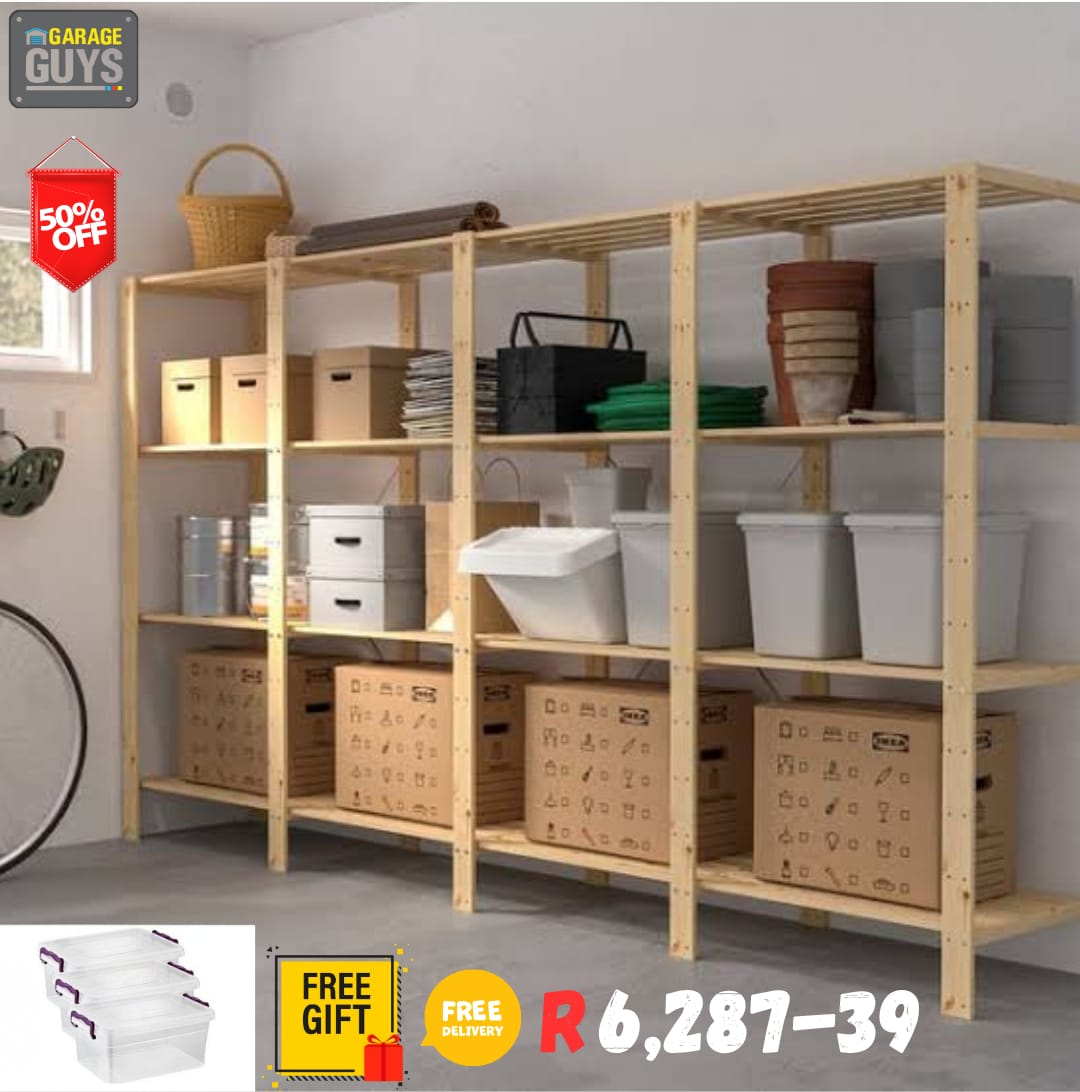 DIY 3 Bay 5 Vlak 2,1 m hoog met 3 gratis stoorhouers