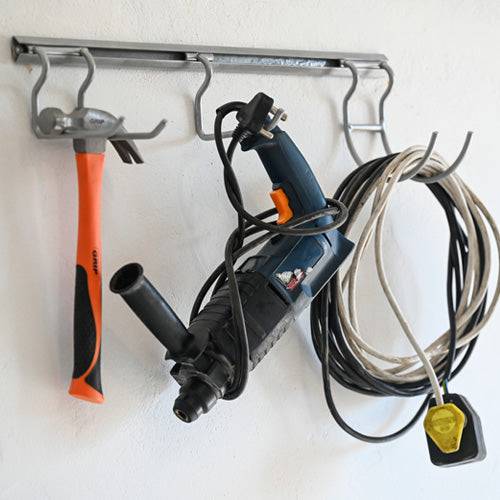 Garage Bundle Deluxe DIY 3 Bay 5 Level with Hook & Rail & Containers - Garage Guys